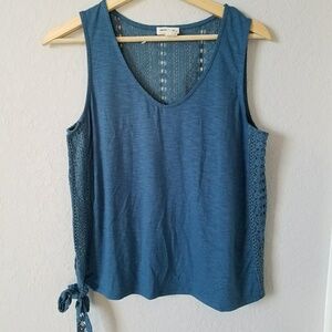 Anthropologie Crochet Back Top